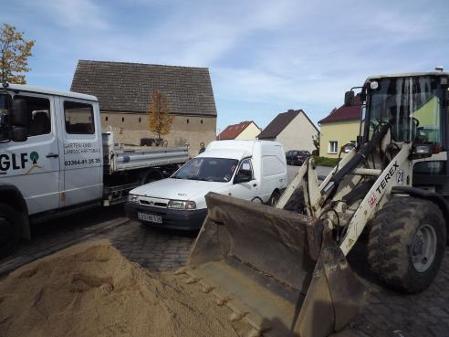 Abgestellte Fahrzeugflotte