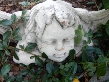 Figur auf Friedhof